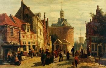 unknow artist European city landscape, street landsacpe, construction, frontstore, building and architecture. 326 Germany oil painting art